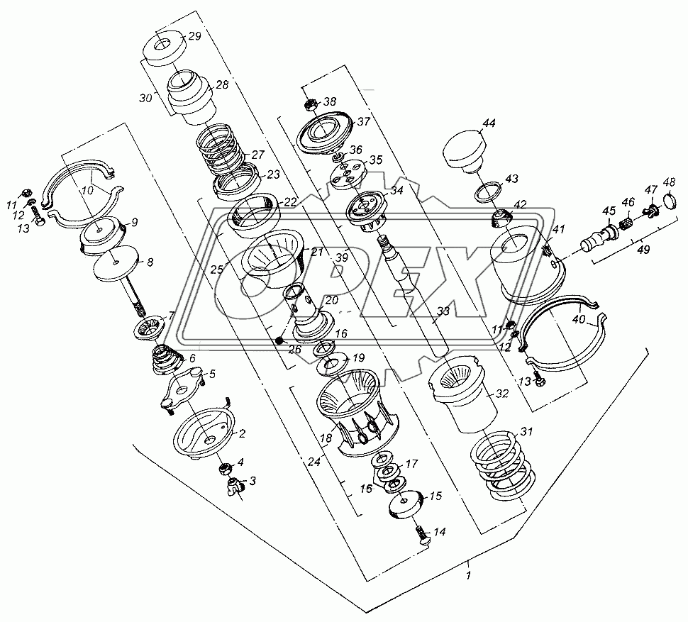 Камера тормозная задняя